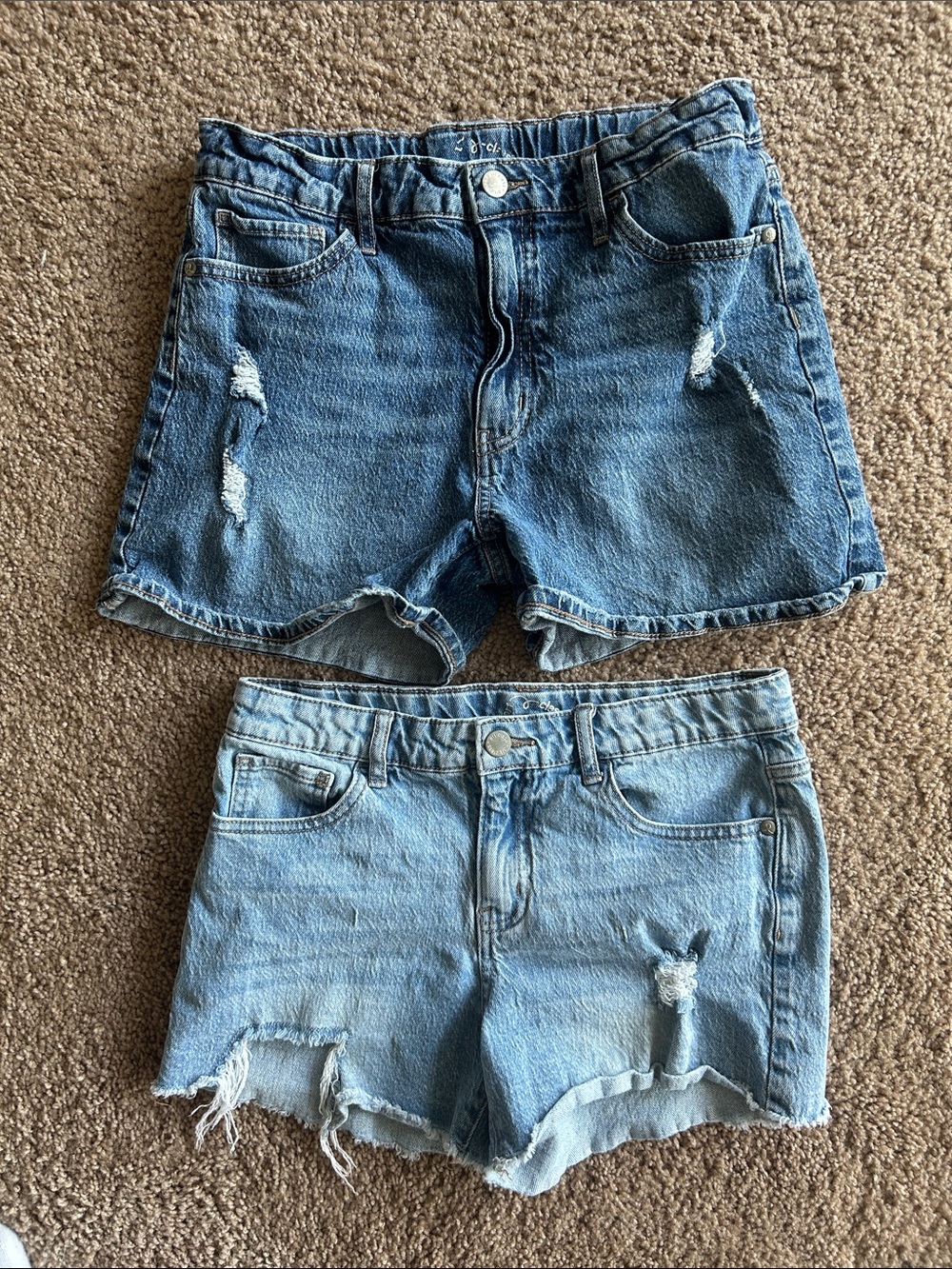 art class Teen girls Distressed Denim Shorts - Blue xxl